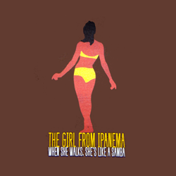 , T-shirt The Girl From Ipanema Brown