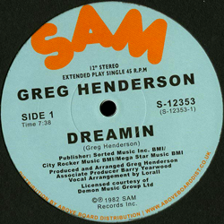 Greg Henderson, Dreamin