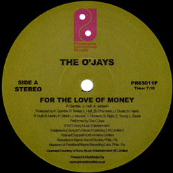 THE O'JAYS, For The Love Of Money / Darlin' Darlin' Baby