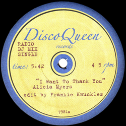 FRANKIE KNUCKLES, I Want To Thank You / Let No Man Put Asunder