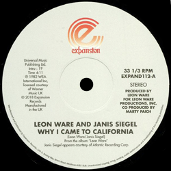 LEON WARE and Janis Siegel, Why I Came To California