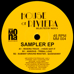 VARIOUS ARTISTS, House Of Riviera Sampler EP