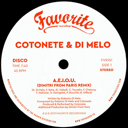 Cotonete & Di Melo, A.E.I.O.U. ( Dimitri From Paris Remixes )