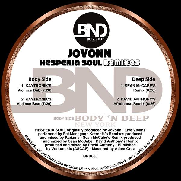 JOVONN, Hesperia Soul ( Remixes )
