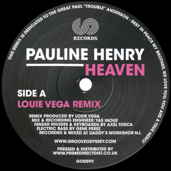 Pauline Henry, Heaven ( Louie Vega / DJ Spen Remixes )