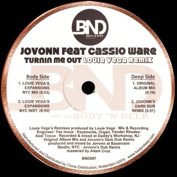 JOVONN, Turnin Me Out Feat. Casioware ( Louie Vega Remix )