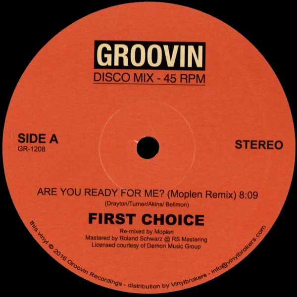 FIRST CHOICE, Are You Ready For Me? ( Moplen Remix )