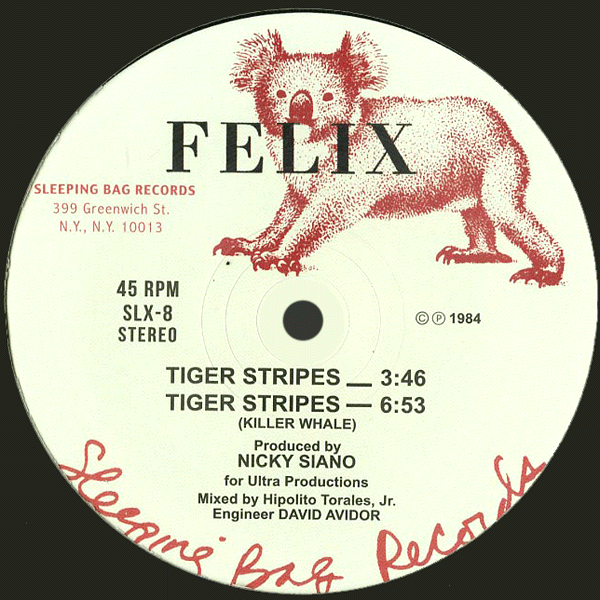Felix ( ARTHUR RUSSELL / NICKY SIANO ), Tiger Stripes ( Repress )