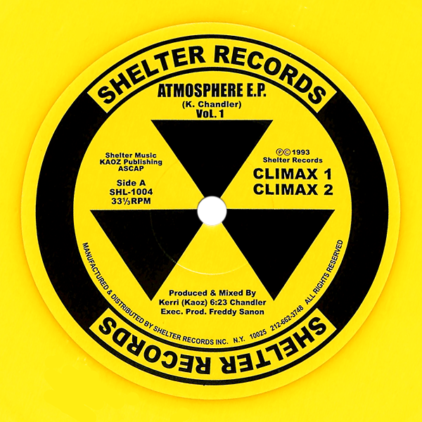 Kerri Chandler, Atmosphere Ep ( Yellow Vinyl Repress )