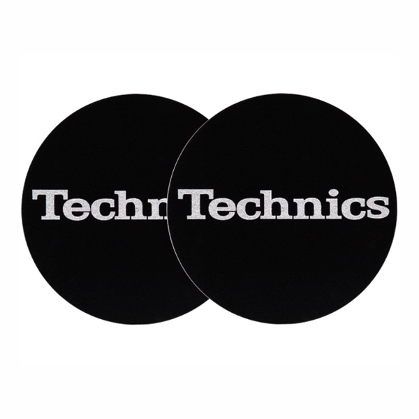 , Technics Slipmats Logo Silver - Twin Pack