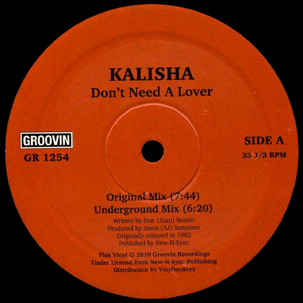Kalisha, Don't Need A Lover