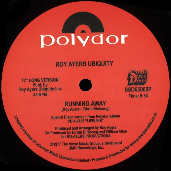 ROY AYERS UBIQUITY, Running Away / Love Will Bring Us Back Together