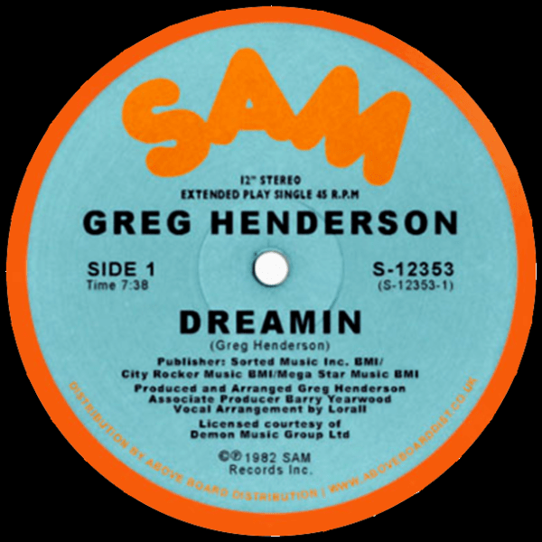 Greg Henderson, Dreamin ( Orange Vinyl Repress )