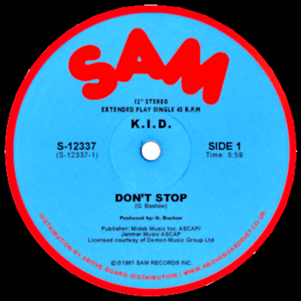 K.I.D., Don't Stop / Do It Again ( Red Vinyl Repress )