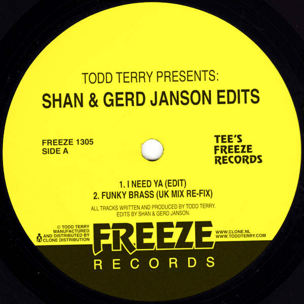 Todd Terry, Todd Terry Presents: Shan & Gerd Janson Edits