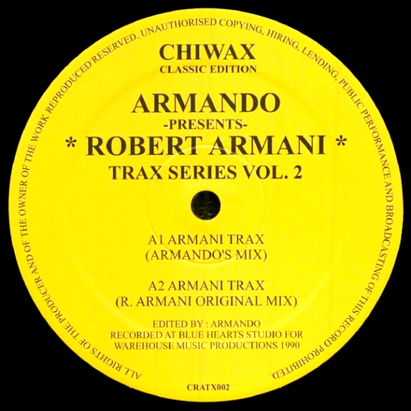ARMANDO Presents Robert Armani, Armani Trax / Circus Bells