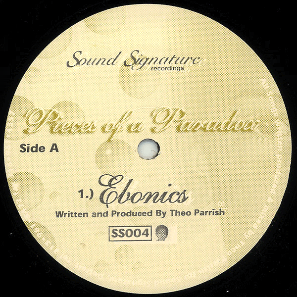Theo Parrish, Pieces Of A Paradox ( Repress )