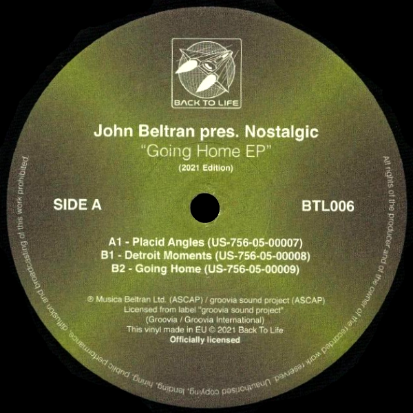 JOHN BELTRAN pres. Nostalgic, Going Home EP