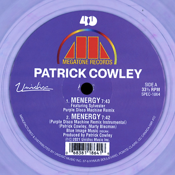 Patrick Cowley, Menergy EP