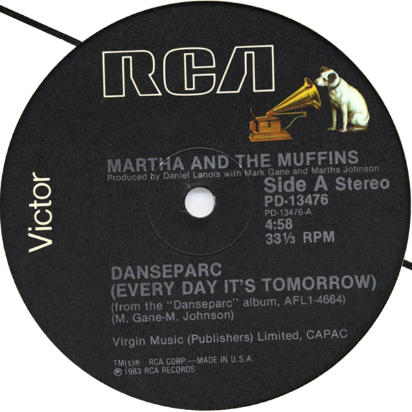 Martha & The Muffins / M + M, Danseparc ( Everyday It's Tomorrow )
