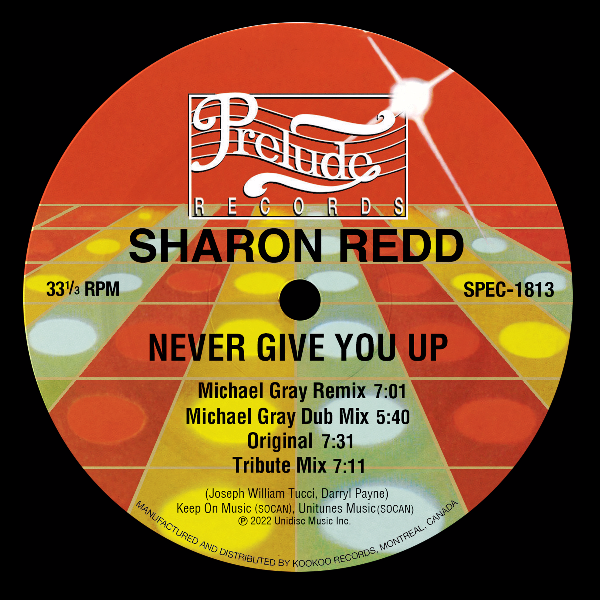 Sharon Redd, Never Give You Up ( Incl. Michael Gray Remix )