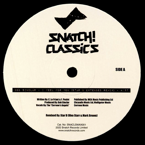 Bob Sinclar / GROOVE ARMADA, I Feel For You / Superstylin Remixes