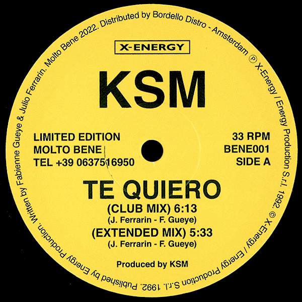Ksm, Te Quiero ( Reissue )