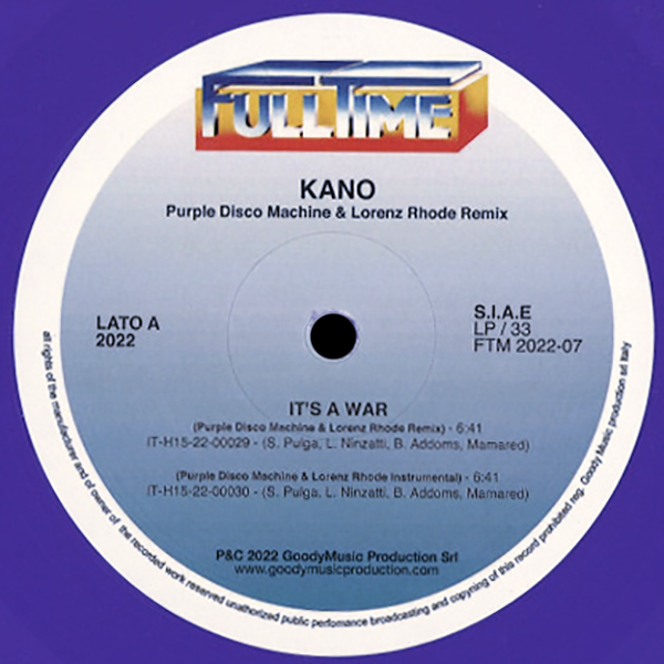 KANO, It's A War ( Purple Disco Machine Remix )