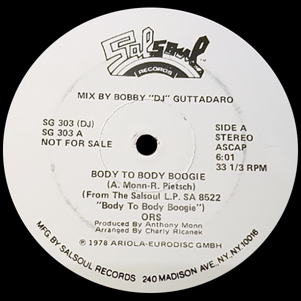 ORS ( ORLANDO RIVA SOUND ), Body To Body Boogie / Moon-Boots