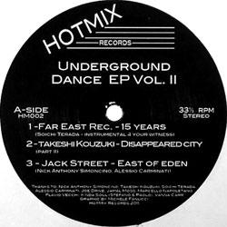 Takeshi Kouzuki Far East Rec Jack Street Joe Drive, Underground Dance EP Vol 2