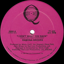 RAMONA BROOKS, I Don't Want You Back
