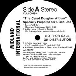 Carol Douglas, The Carol Douglas Album