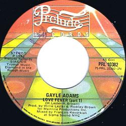 GAYLE ADAMS, Love Fever