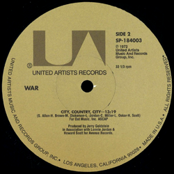 WAR, Flying Machine / City Country City