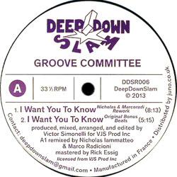 GROOVE COMMITTEE, I Want You To Know