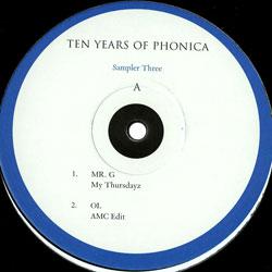 MR G / Dj KAos Lady Blacktronika, Ten Years Of Phonica - Sampler Three