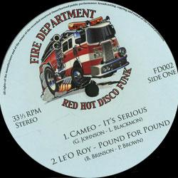 VARIOUS ARTISTS, Fire Department Vol 2 Red Hot Disco Funk