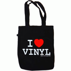 , I Love Vinyl Bag Black