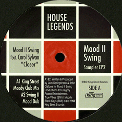 MOOD II SWING, House Legends - Sampler Two