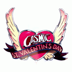 , Cosmic St. Valentin's Day Sticker
