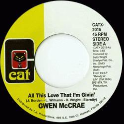 GWEN MCCRAE, All This Love That I'm Givin' / Maybe I'll Find Somebody New