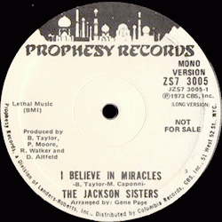Jackson Sisters, I Believe In Miracles